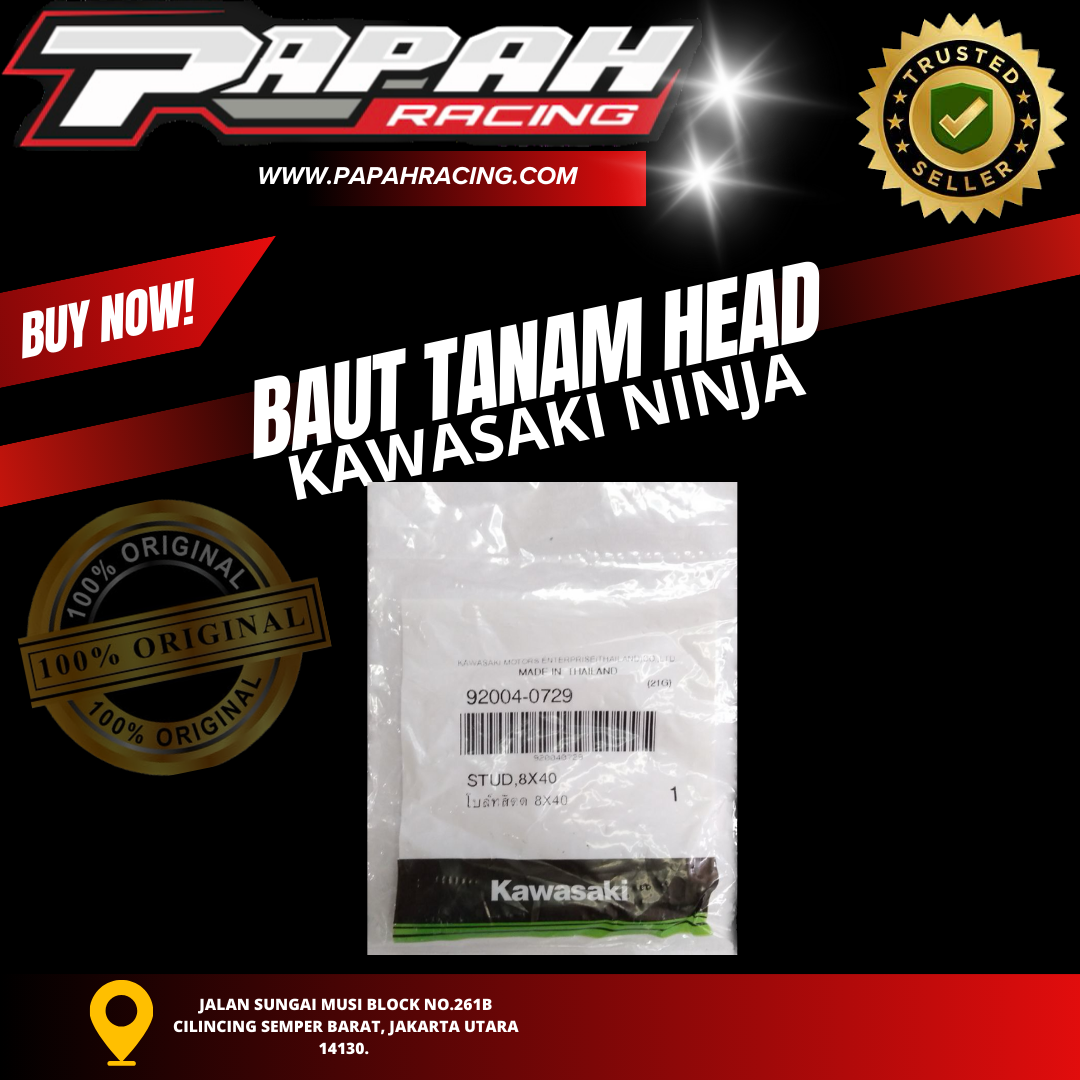 BAUT TANAM HEAD KAWASAKI NINJA 